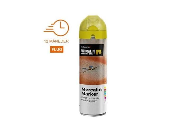Mercalin® Marker FL mærkespray, fluorescerende gul