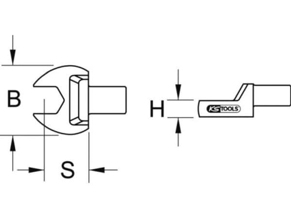 KS Tools ?516.2221, Terästä, 21 mm, 155 g, 1 kpl, Saksa