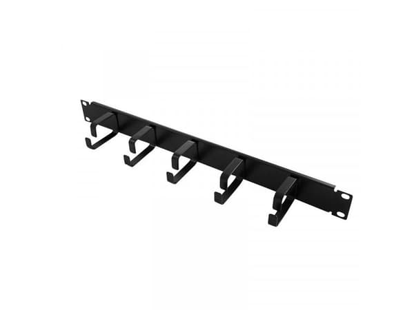LogiLink 19" Cable Management Bar 1U, Sort, 600 g