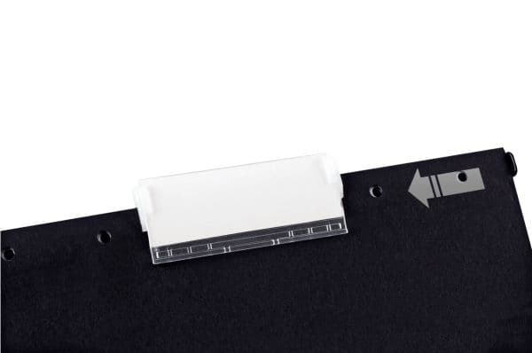 Leitz ALPHA Active - Hengeperm - for A4 (210 x 297 mm) - med fliker - svart