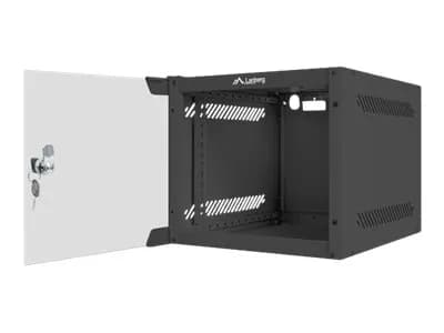 Lanberg - Rack skåp - väggmontering - RAL 9004, svart - 4U - 10"