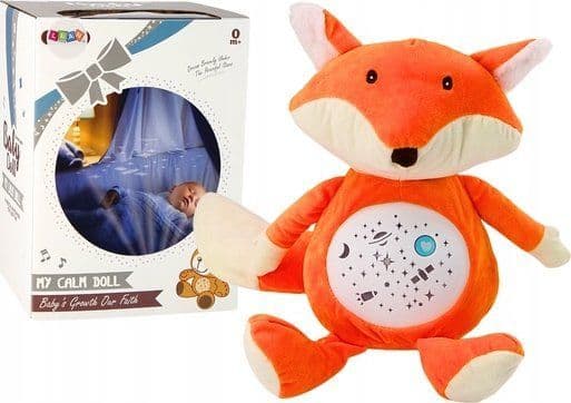 LeanToys kosedyr Mis som sovner med lys og lyd, natt- og dagmodus