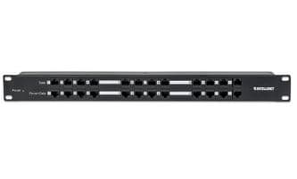 Intellinet 720342, RJ-45, Cat5e, Sort, Metall, Reolmontering, 1U