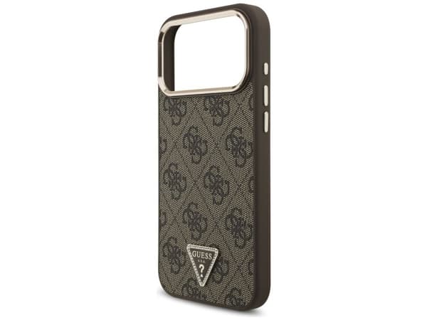 Guess 4G Triangle Logo MagSafe Case for iPhone 17 Pro Max / 18 Pro Max - Brown