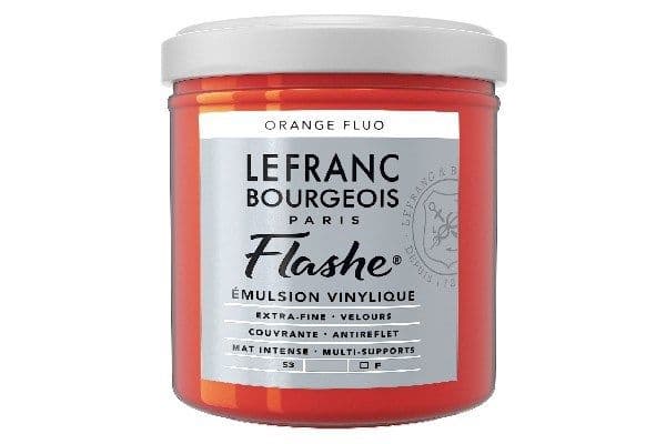 Acrylmaling flashe 125 ml fluo light orange 206