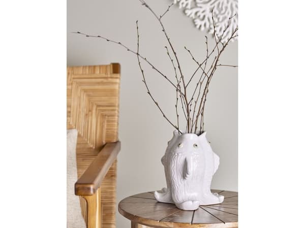 CREATIVE COLLECTION Fili vas, vit, stengods