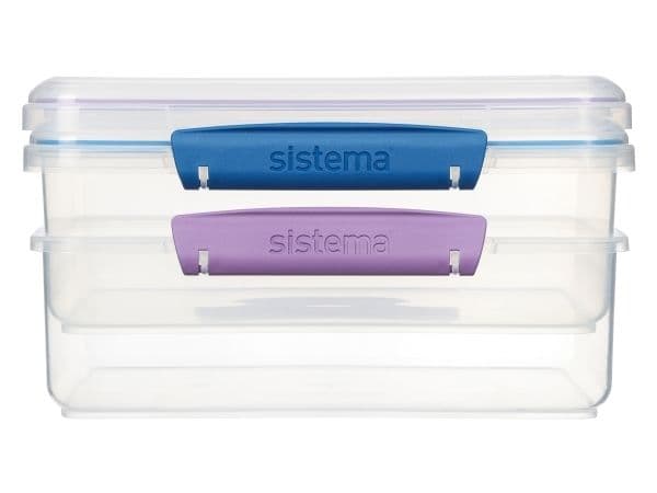 Sistema - 2L Rectangular Accents 2 Pack