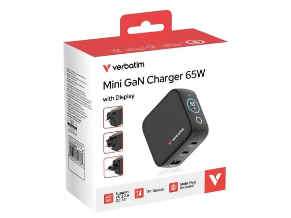 Verbatim 30238, Indendørs, Vekselstrøm, 20 V, Sort