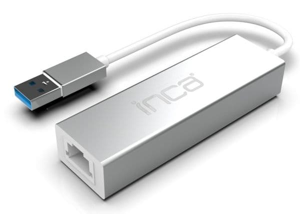 INCA-sovitin IUSB-03TX Ethernet > USB ja C-tyyppi 1000Mbit