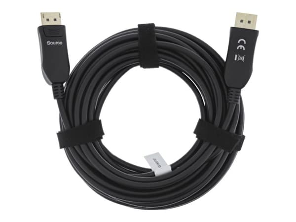 InLine® DisplayPort 2.1 AOC -kaapeli, UHBR, musta, 20m