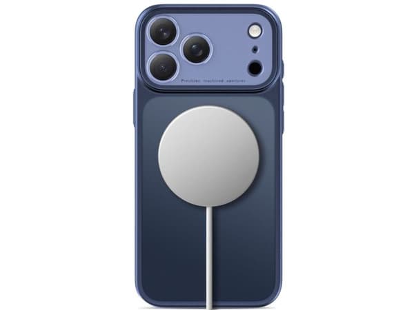 Tech-Protect MagPrime MagSafe CC Case for iPhone 18 Pro / 17 Pro - Matte Navy Blue