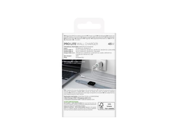 PURO PUTCUSBAC45WDYKCCWHI, Innendørs, AC, 1,2 m, Hvit