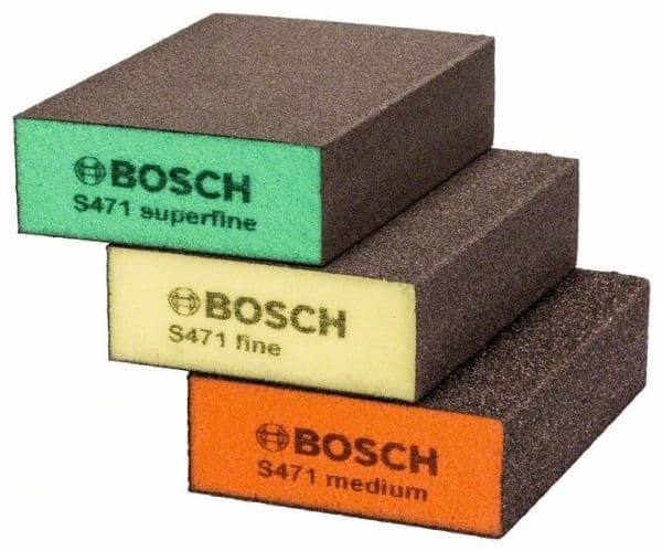 Bosch-sett med slipesvamper flat og kant