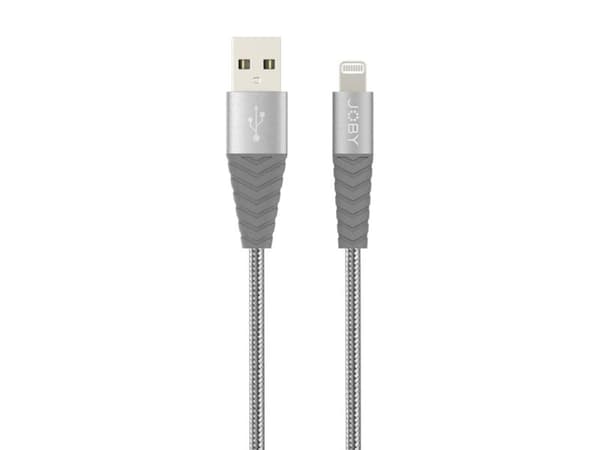 Joby JB01815-BWW, 1,2 m, Lightning, USB A, Hankjønn, Hankjønn, Grå