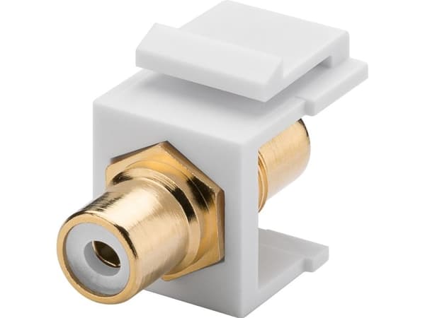 Goobay 79676, Flat, Hvit, RCA, RCA, Hunkjønn, Hunkjønn