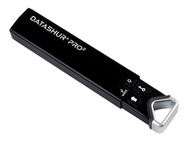 iStorage datAshur Pro2 - USB flash-enhet - krypterat - FIPS 140-2 Level 3 - 8 GB - USB 3.2 Gen 1