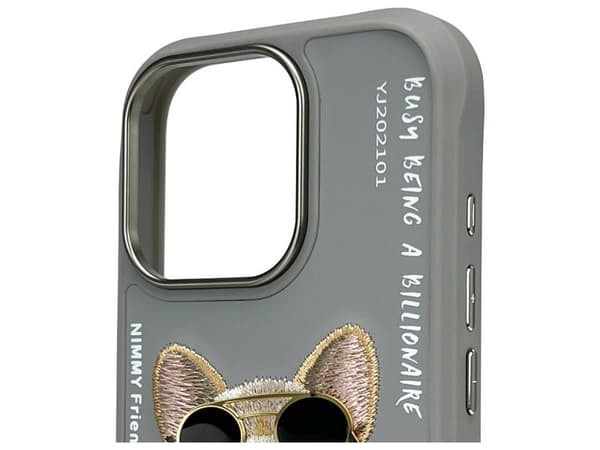 Nimmy brilleetui Cool Dog til iPhone 16 Pro Max - grå
