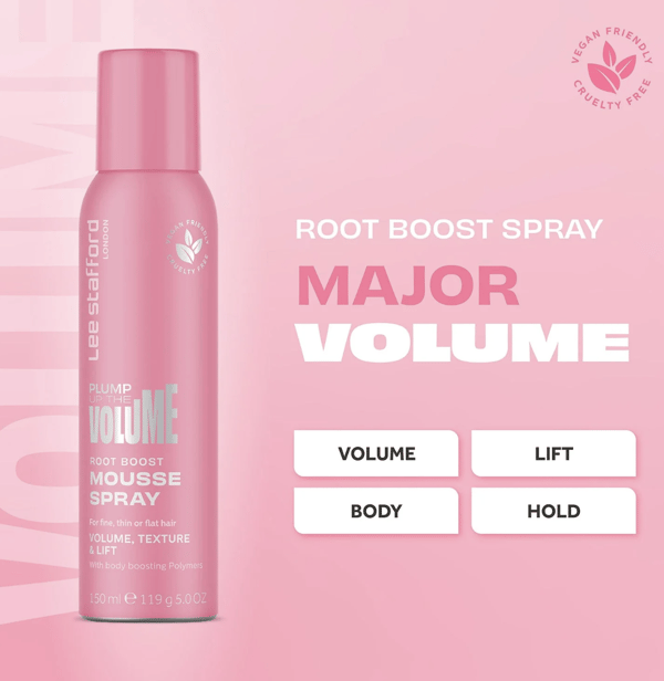 Lee Stafford Plump Up The Volume Root Boost Mousse Spray