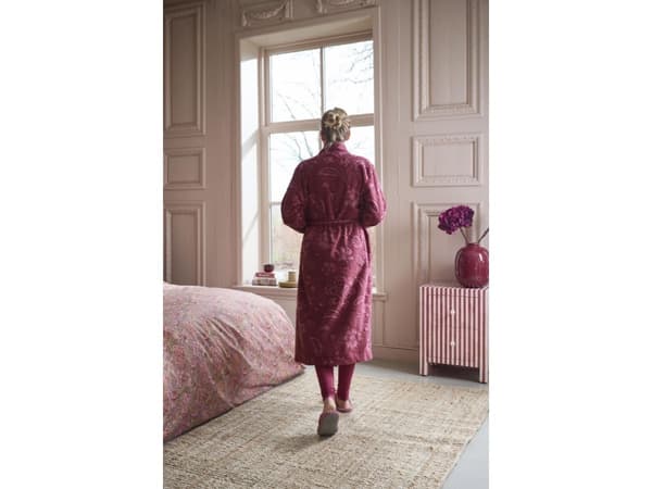 PIP Studio PIP Jasmin Jacquard-badekåpe D.Pink XXL