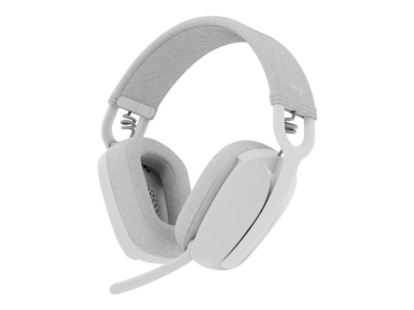 Logitech Zone Vibe 100 - Headset - Bluetooth - trådlöst - Off-white