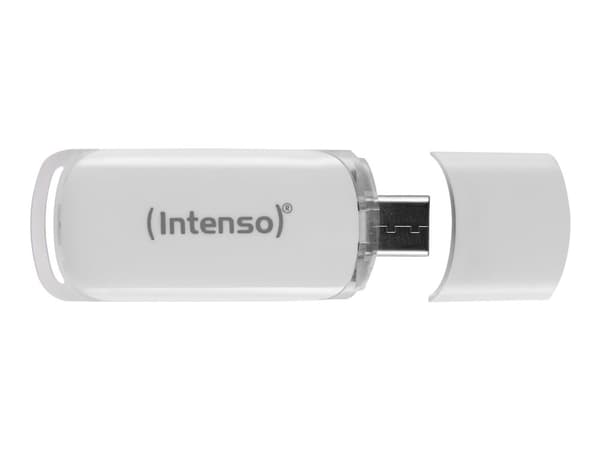 Intenso Flash Line - USB-flashstasjon - 32 GB - USB-C 3.1 Gen 1 - hvit