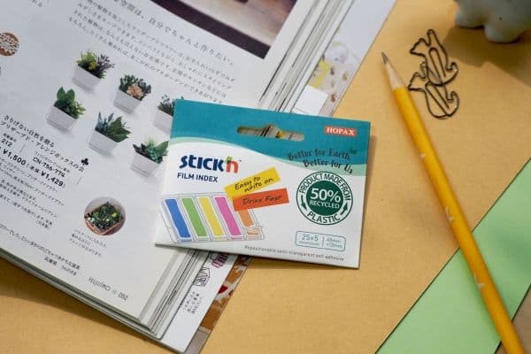 5-color neon self-adhesive index tabs