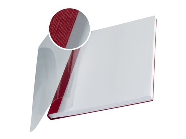 LEITZ bokinnbindingsmapper bordeaux for 71-105 ark DIN A4