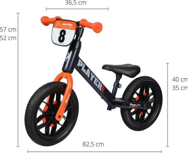 Löparcykel Qplay Player orange