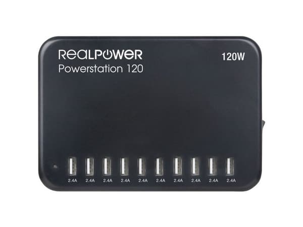 RealPower Power Station 120, Indendørs, Vekselstrøm, Sort