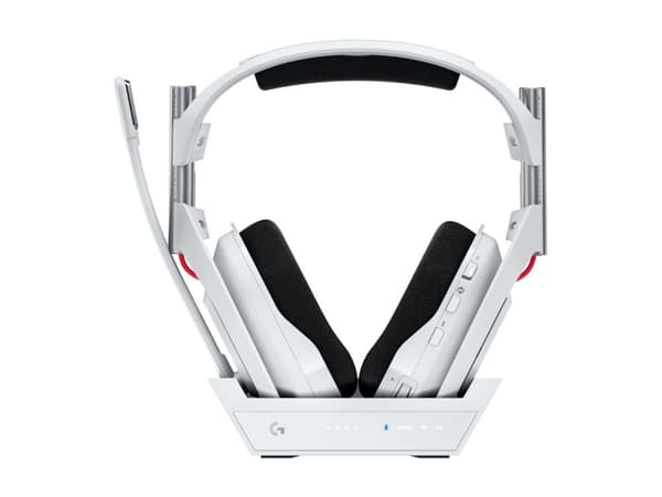Logitech G Astro A50 - 5. generasjon - hodesett - full størrelse - Bluetooth / LIGHTSPEED - trådløs - hvit