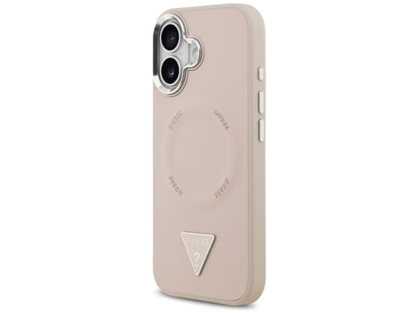 Guess trekantlogo MagSafe-etu til iPhone 17 - Rosa