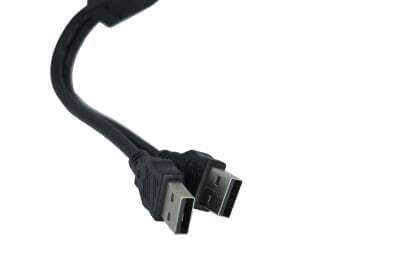 Silex E1639, 0,5 m, 2 x USB A, Svart