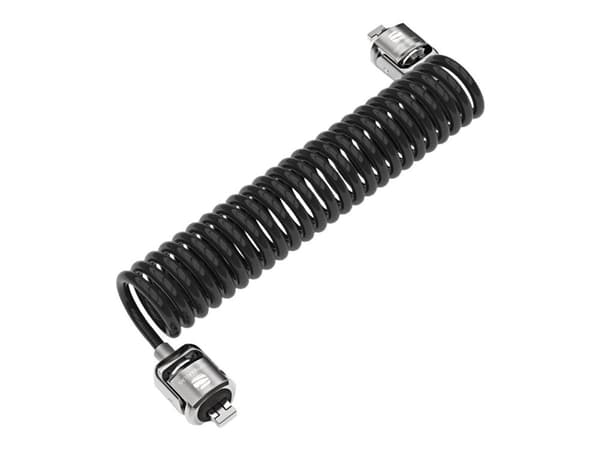 Compulocks Dual Head Coiled Keyed Cable Lock - Lås för säkerhetskabel