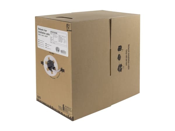DELTACO TP-48NR - Bulkkabel - 305 m - UTP - CAT 6 - vit