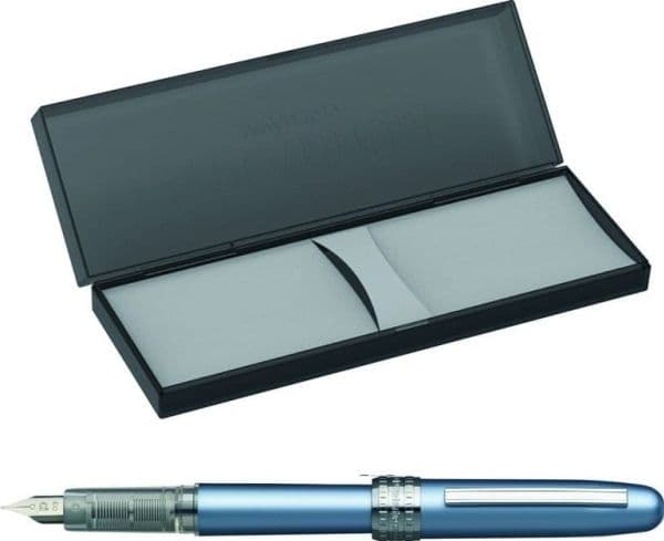 PLATINUM Plaisir reservoarpenna, blå metallic