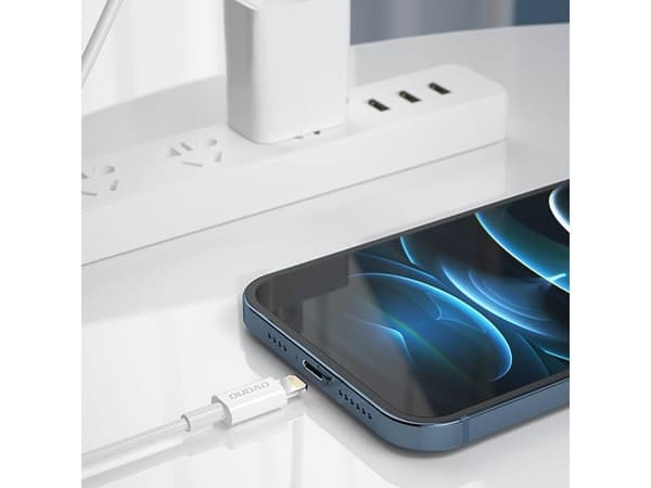 Dudao L6X USB-C til Lightning kabel USB-C - Lightning PD 20W 1 m - hvit
