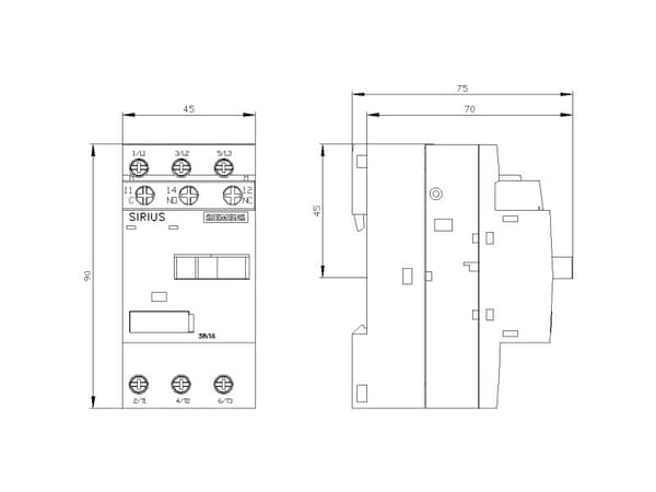 Siemens 3RV1611-1CG14, IP20