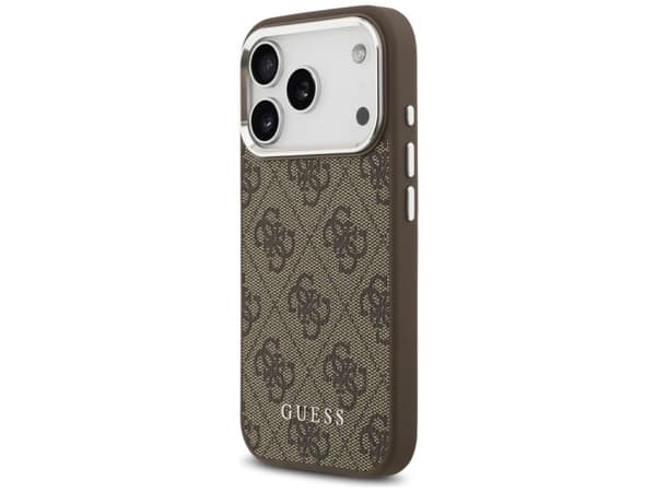 Guess 4G Classic Logo MagSafe case for iPhone 17 Pro - brown