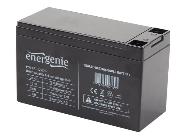 Gembird BAT-12V7AH - UPS-batteri - 1 x batteri - 7 Ah
