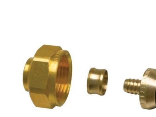 Uponor kobl.sæt 3/4 20-2 Pex - forkromet messing UPONOR Eurokonus