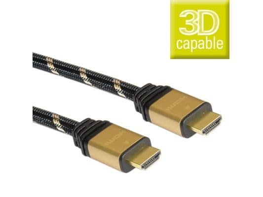 ROLINE GOLD HDMI HS Cable. A-A. M/M. Black. 2.0m