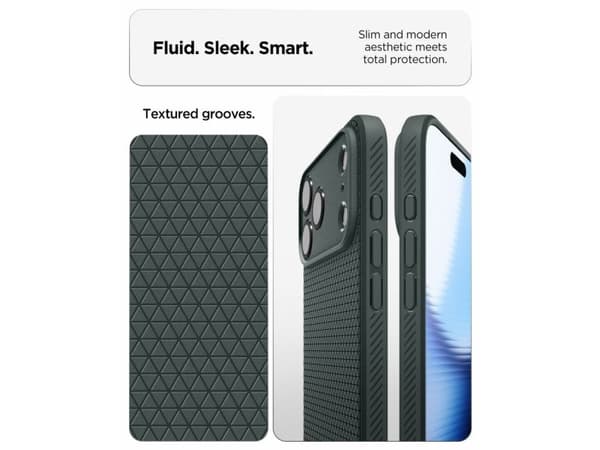 Spigen iPhone 2026 Pro Max/ 17 Pro Max Liquid Air Abyss Green, Mobilskal, Apple