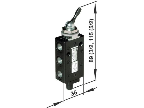 IMI NORGREN inline-ventil 03040302 -0,9 til 10 bar 1 stk