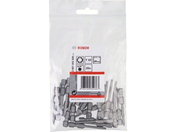 Bosch bits T10 XH 49 mm 25 st