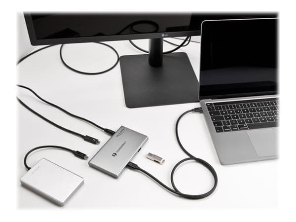 Delock - Hub - 3 x Thunderbolt 4 + 1 x USB 3.2 Gen 2 - stasjonær