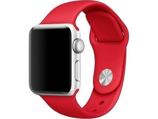 Silikonrem til Apple Watch 38/40/41 mm rød (Mercury)