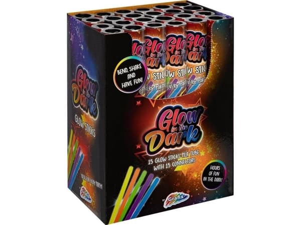 Herre og Frue-gadget lysende fluorescerende pinner 15 stk.