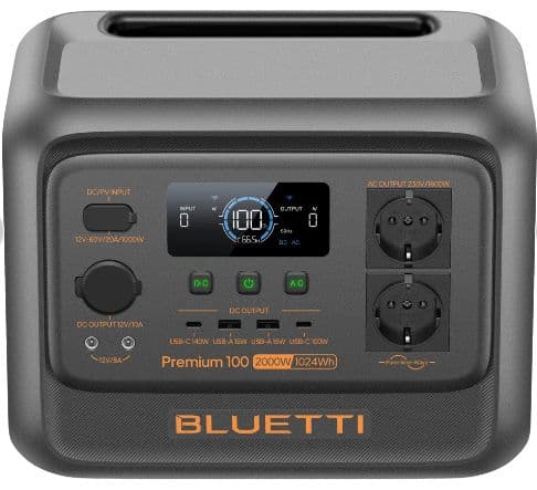 Bluetti Premium 100 V2 - 1024Wh / 2000W