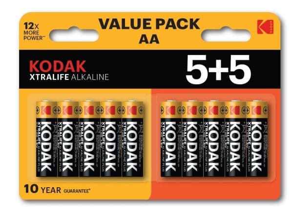 Alkaliparistot - Kodak Xtralife AA 10 (5+5 Pack)