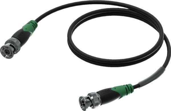 PROCAB CLV156/3, 3 m, BNC, BNC, BNC, Musta, Vihreä